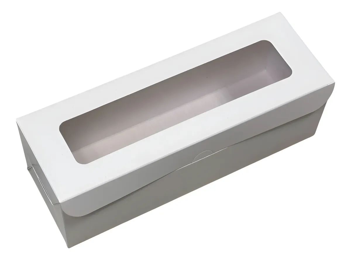 Caja Budin/Postre con ventana de 300g 20 × 8 × 8 cm personalizable con tu logo — Gaia Packaging Argentina
