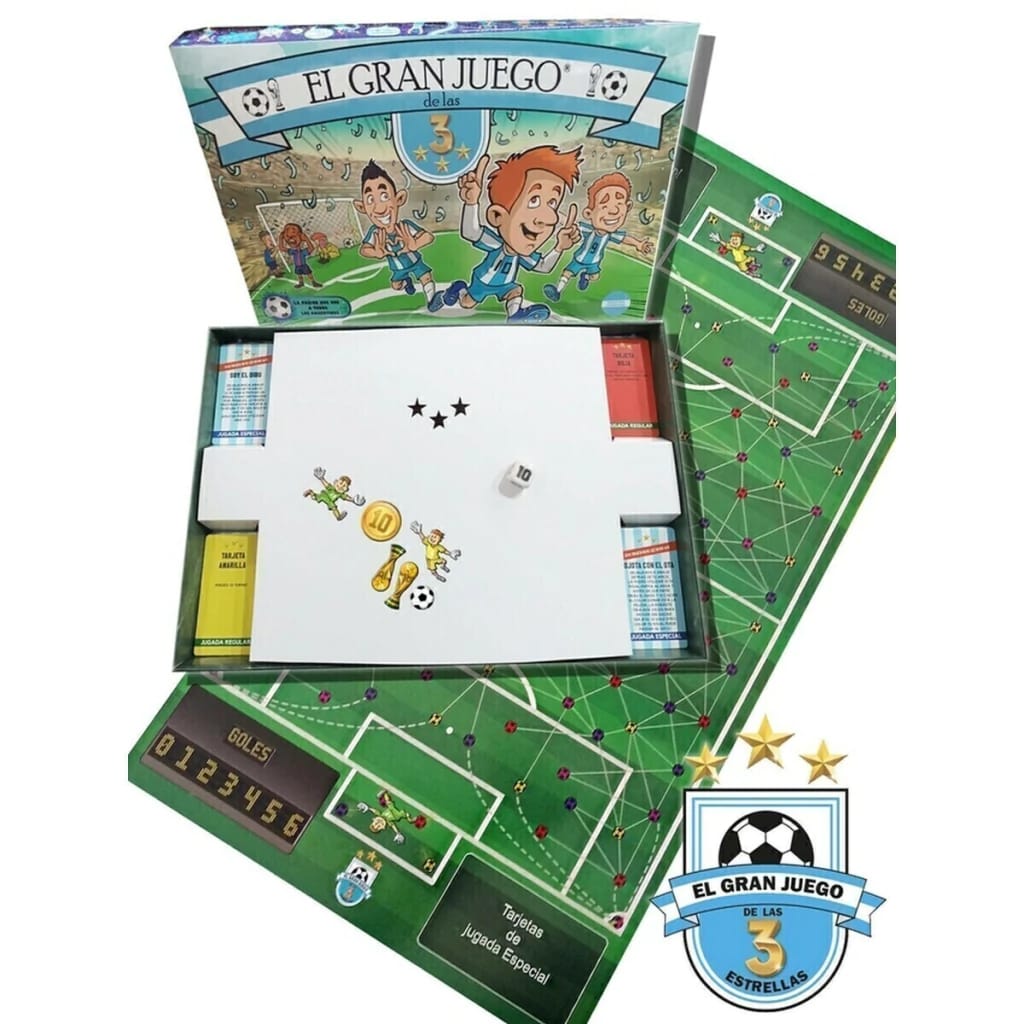 Juego de mesa para El gran juego de las tres estrellas — packaging personalizado hecho por Gaia Packaging Argentina